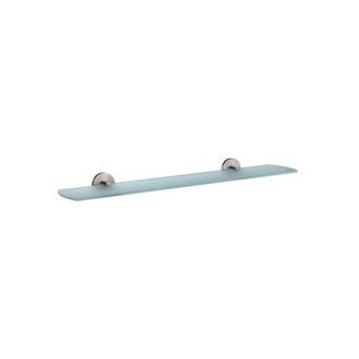 Smedbo L347N 24 in. Frosted Glass Shelf with Brushed Nickel from the Loft Collection